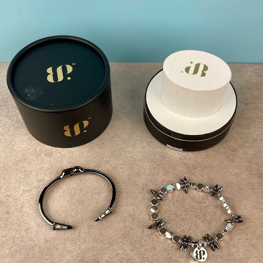Bomb Party "She's Edgy But Timeless" Bracelet Set Duo